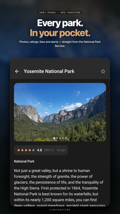 Park detail — Yosemite