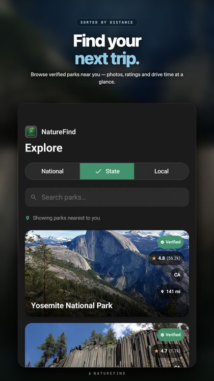 Explore parks near you